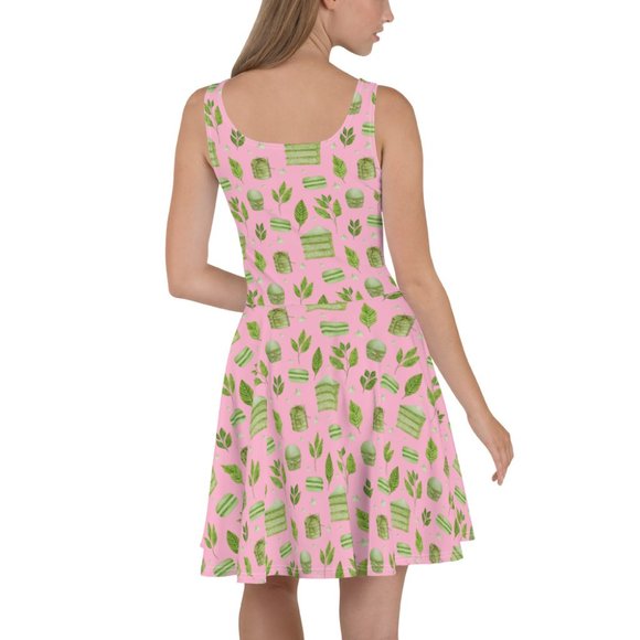 Matcha Macaroon Cupcake Pinup Dress - Picture 9 of 10
